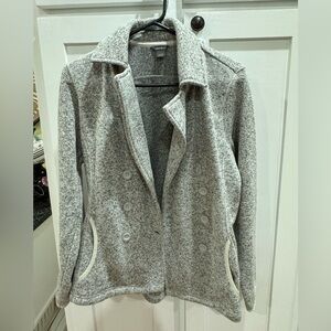 Eddie Bauer Women's Gray Double-Breasted Coat